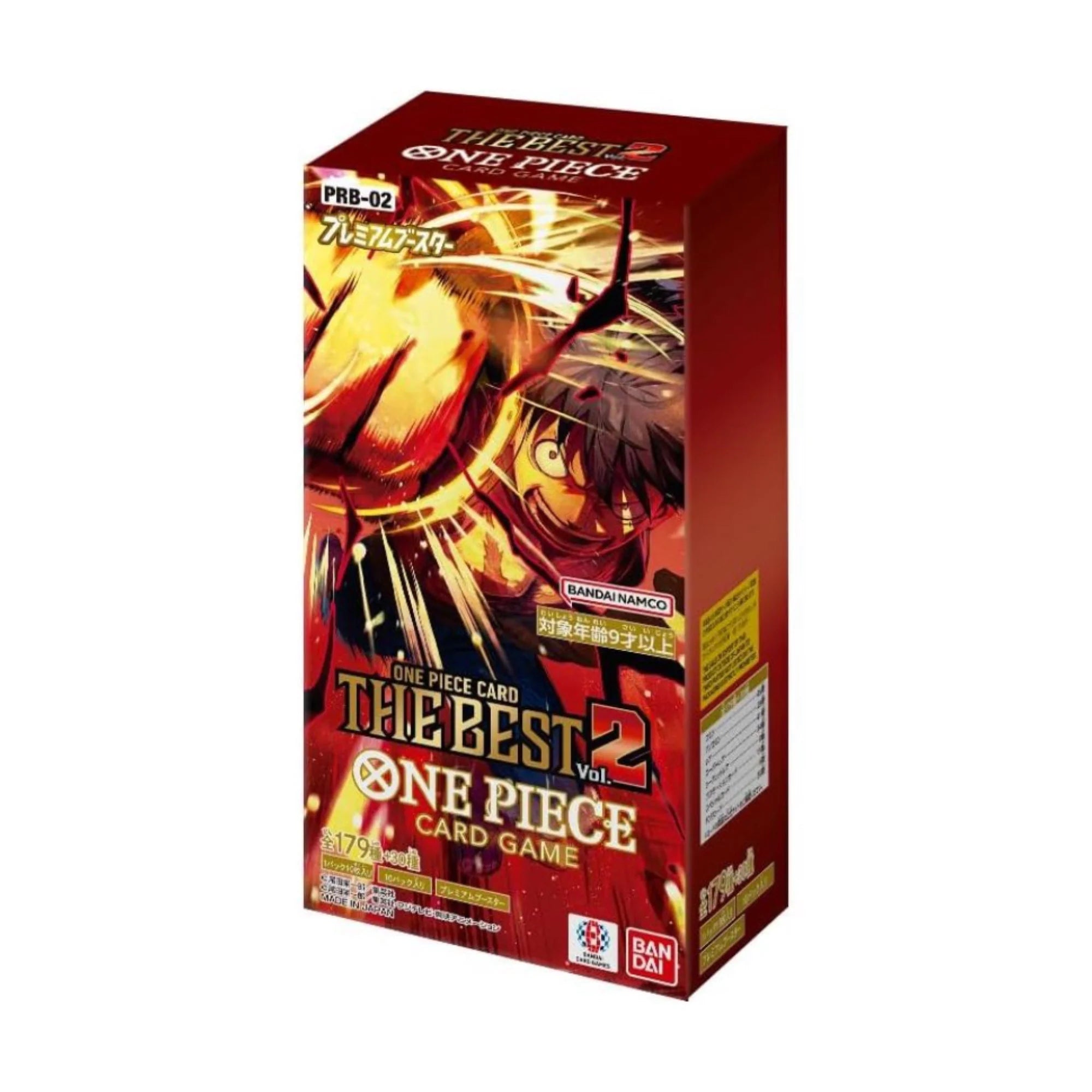 The Best Vol. 2 Premium Booster Box PRB-02 (10) - One Piece Card Game - JP